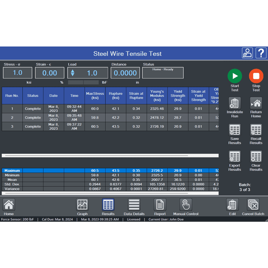 Force, Tensile & Compression Tester | Mark-10 F105-F505H IntelliMESUR